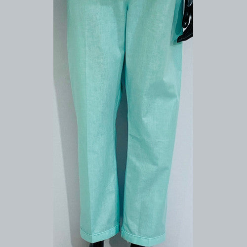 SoieRose Women's Victorian Pajama Set – Soft Teal – 100% Cotton - SR1053