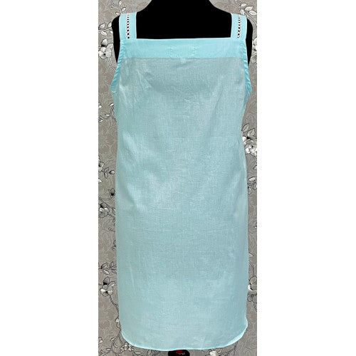 SoieRose Sleek 100% Cotton Victorian Nightgown – Celeste - SR1119