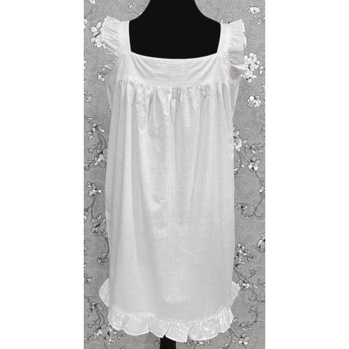 SoieRose Women's White Victorian Nightgown – 100% Cotton - SR1112