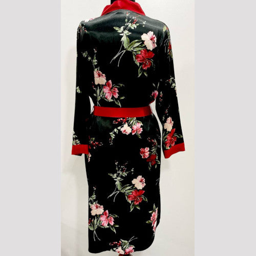 Soierose Beautiful Satin Silk Printed Robe - SR-1006