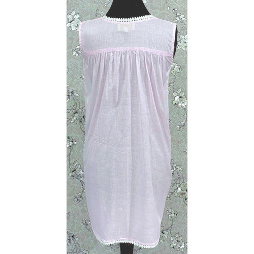 Victorian-Inspired 100% Cotton Nightgown by SoieRose - SR-1128 - Pink