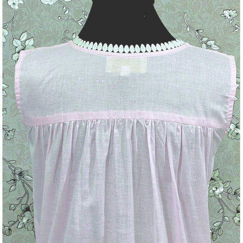 Victorian-Inspired 100% Cotton Nightgown by SoieRose - SR-1128 - Pink