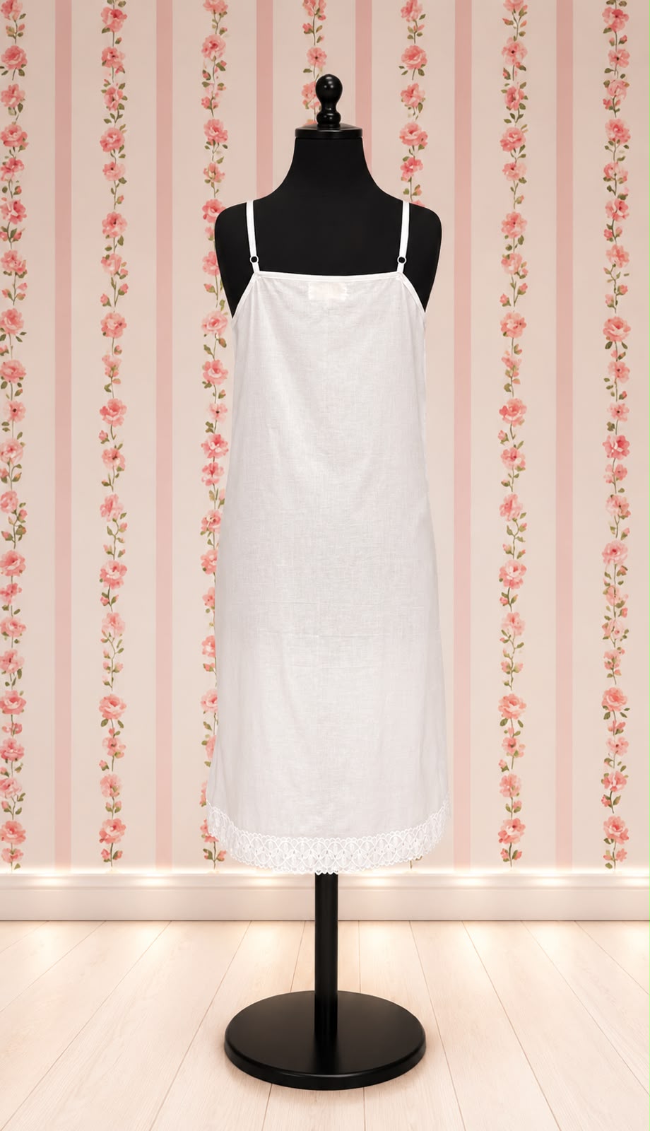 SoieRose Victorian 100% Cotton Nightgown with Embroidered Lace Trim - SR1153