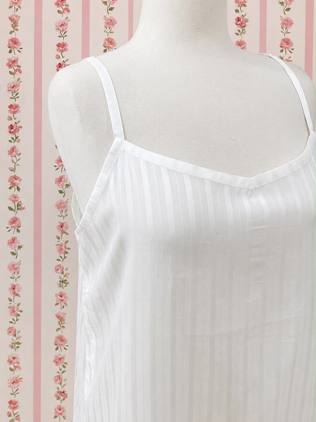SoieRose 100% Cotton Women's Sleeveless Pintuck Victorian Nightgown - SR1295