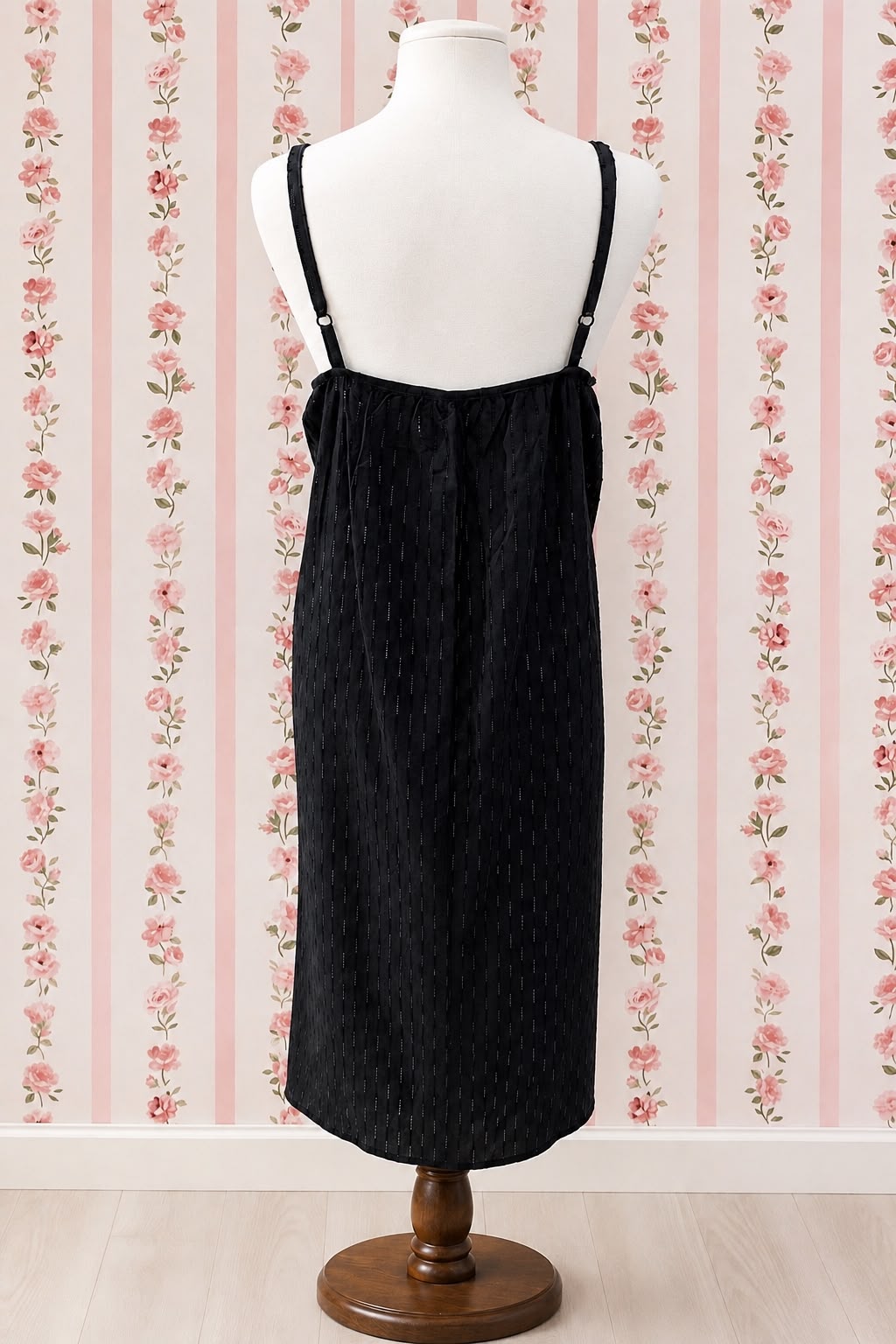 SoieRose 100% Cotton Victorian Button Front Sleeveless Nightgown - SR-1303