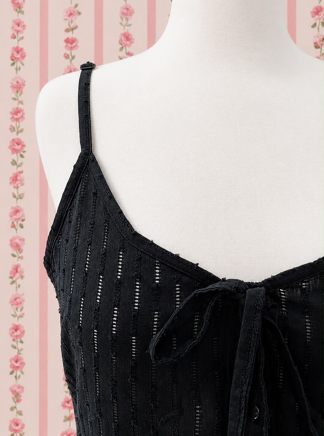 SoieRose 100% Cotton Victorian Button Front Sleeveless Nightgown - SR-1303