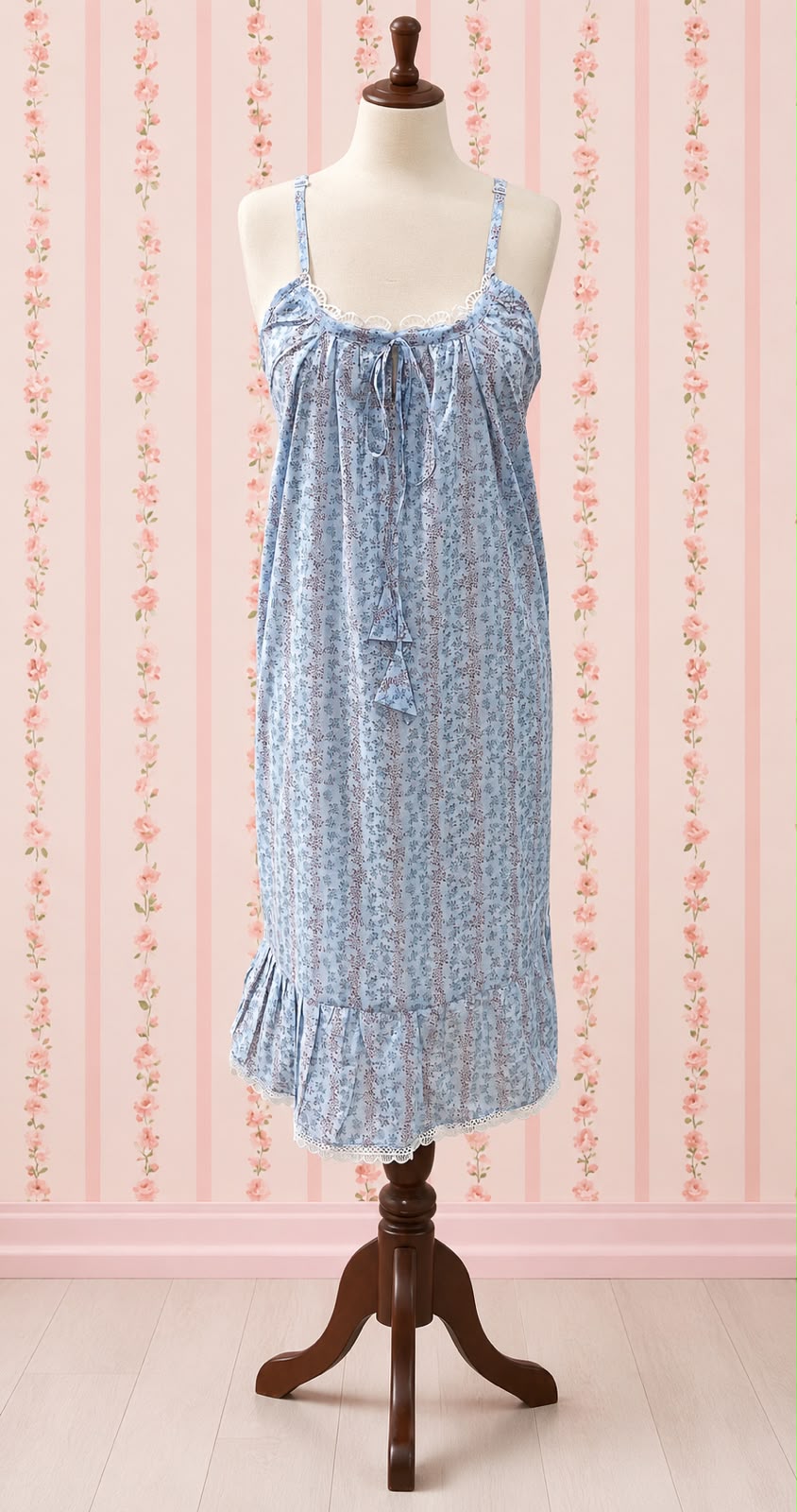 SoieRose 100% Vintage Cotton Victorian Nightgown - SR-1307