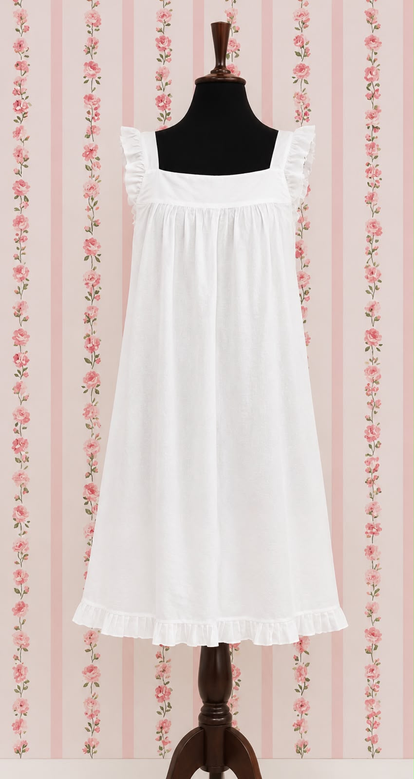 SoieRose 100% Cotton Victorian Nightgown-SR-1002