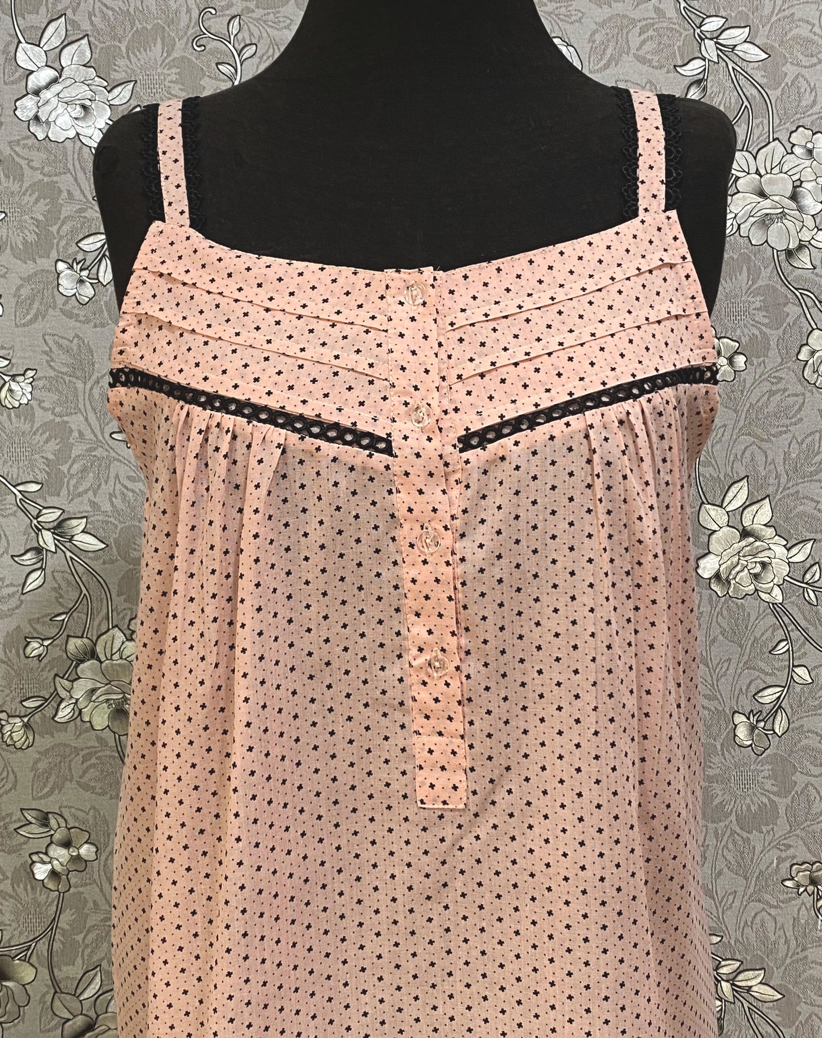 SoieRose Dusty Rose Pink Nightgown SR-1264 Vintage Inspired Sleepwear