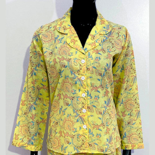 SoieRose 100% Cotton Daisy Floral Pajama Set - SR1076