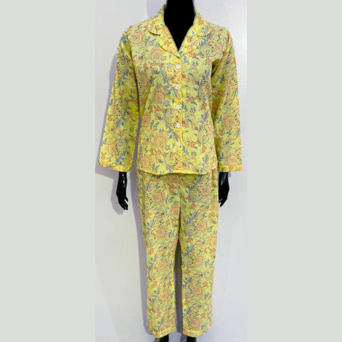 SoieRose 100% Cotton Daisy Floral Pajama Set - SR1076