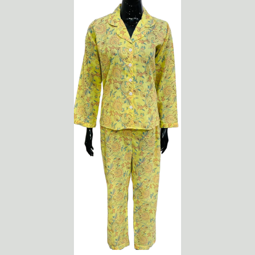 SoieRose 100% Cotton Daisy Floral Pajama Set - SR1076