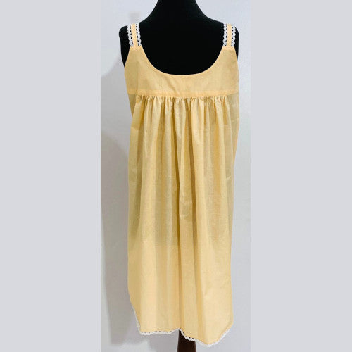 SoieRose 100% Cotton Peach Victorian Night Gown-SR1081