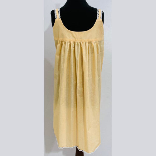 SoieRose 100% Cotton Peach Victorian Night Gown-SR1081