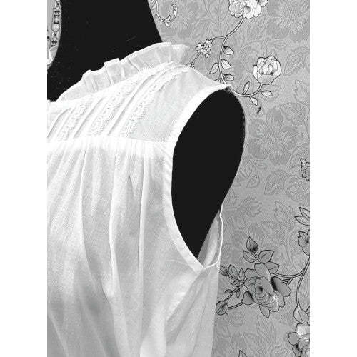 Victorian 100% Cotton Sleeveless Nightgown by SoieRose SR1166