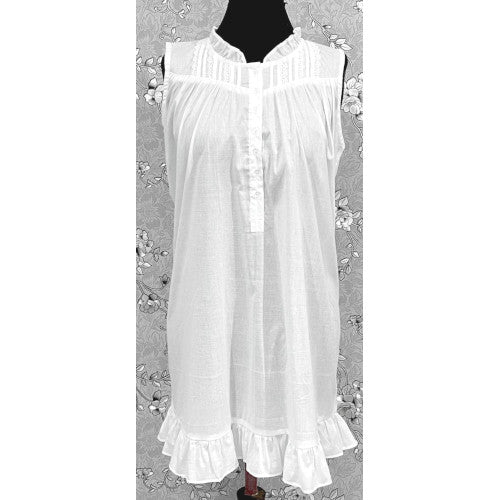 Victorian 100% Cotton Sleeveless Nightgown by SoieRose SR1166