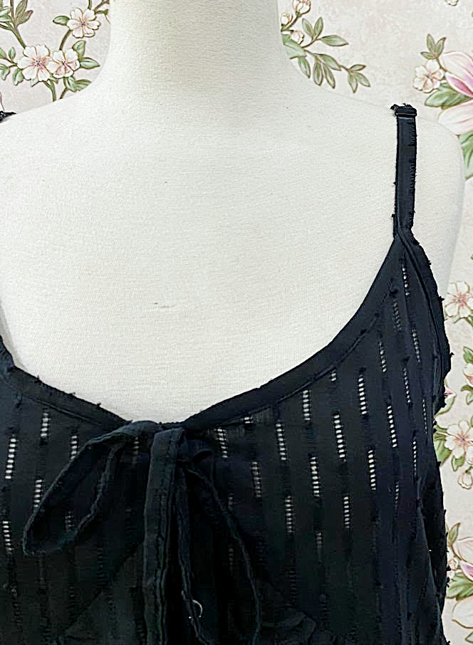 SoieRose 100% Cotton Victorian Button Front Sleeveless Nightgown - SR-1303