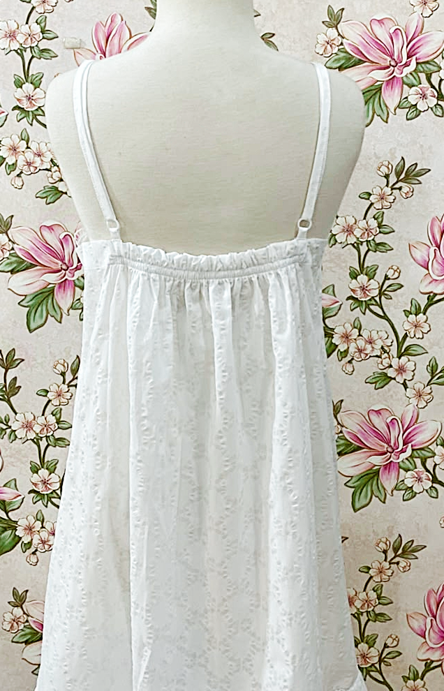 SoieRose 100% Cotton Victorian Lace Trim Nightgown - SR-1296