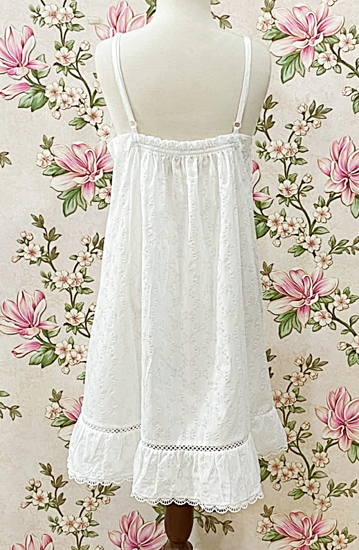 SoieRose 100% Cotton Victorian Lace Trim Nightgown - SR-1296