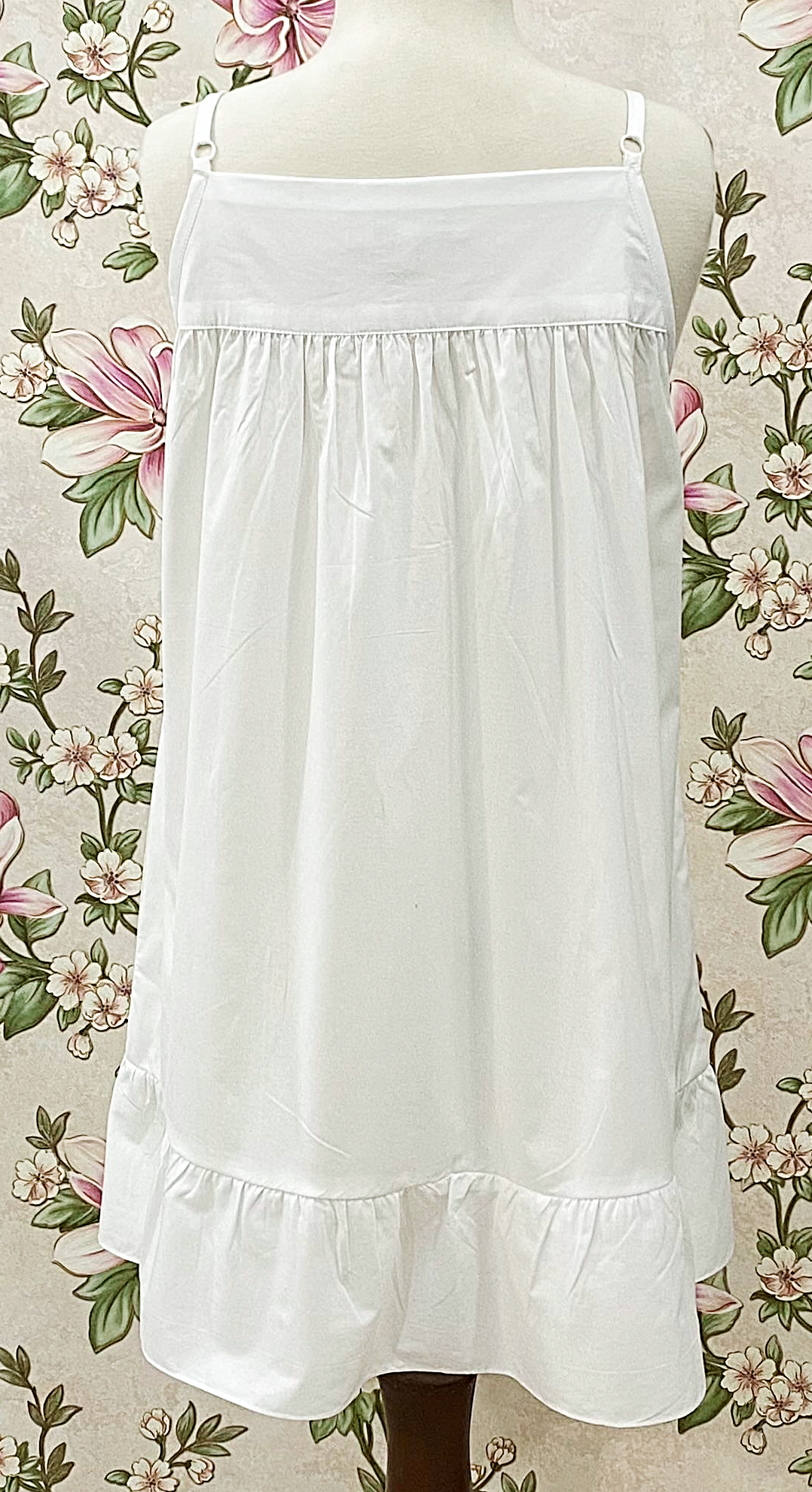 SoieRose 100% Cotton Victorian Nightgown Lace Trim Cottagecore Prairie Nightgown SR-1274