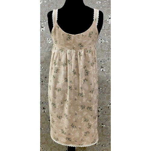SoieRose 100% Cotton Victorian Nightgown with Lace Trim – Vintage Style Sleepwear - SR1184