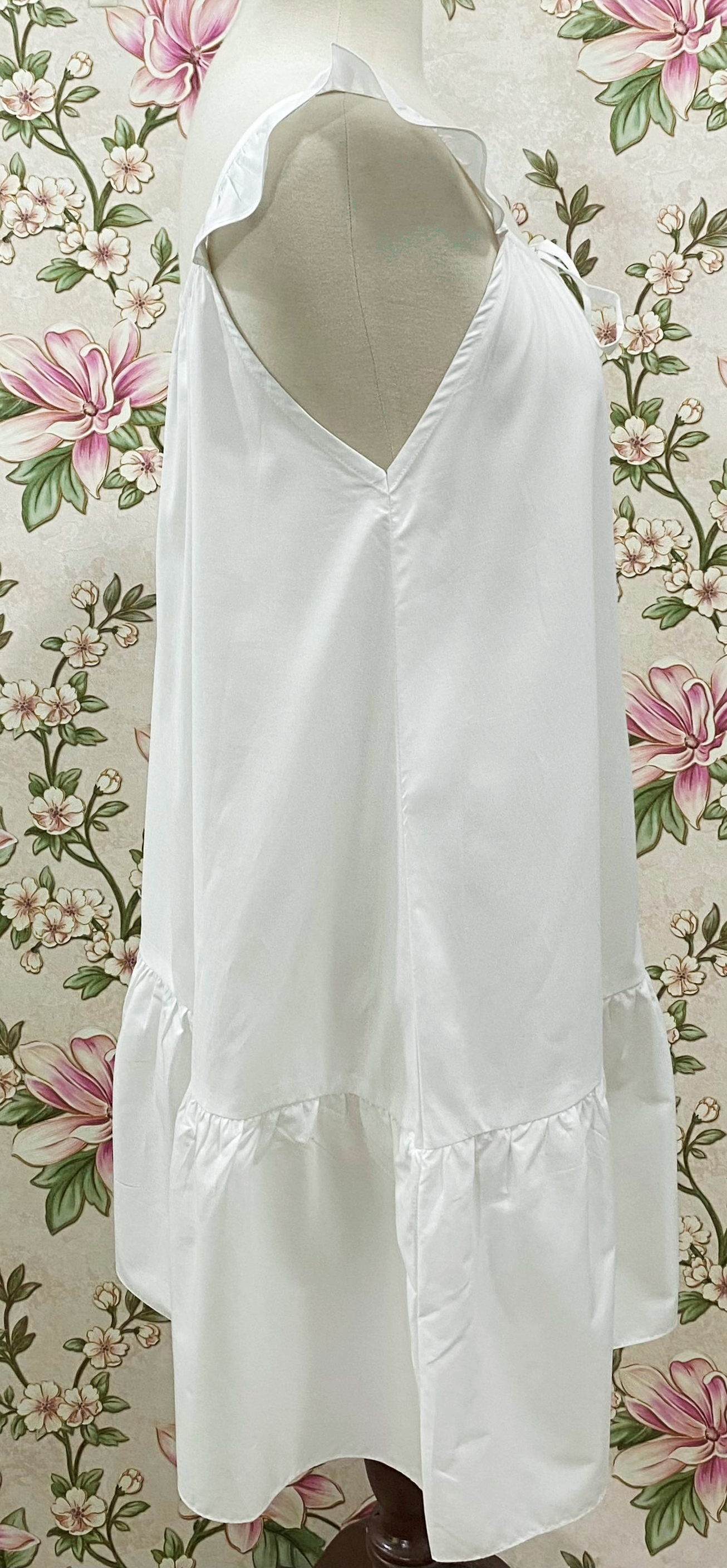 SoieRose 100% Cotton Victorian Ruffle Strap Cottagecore Nightgown | SR-1275