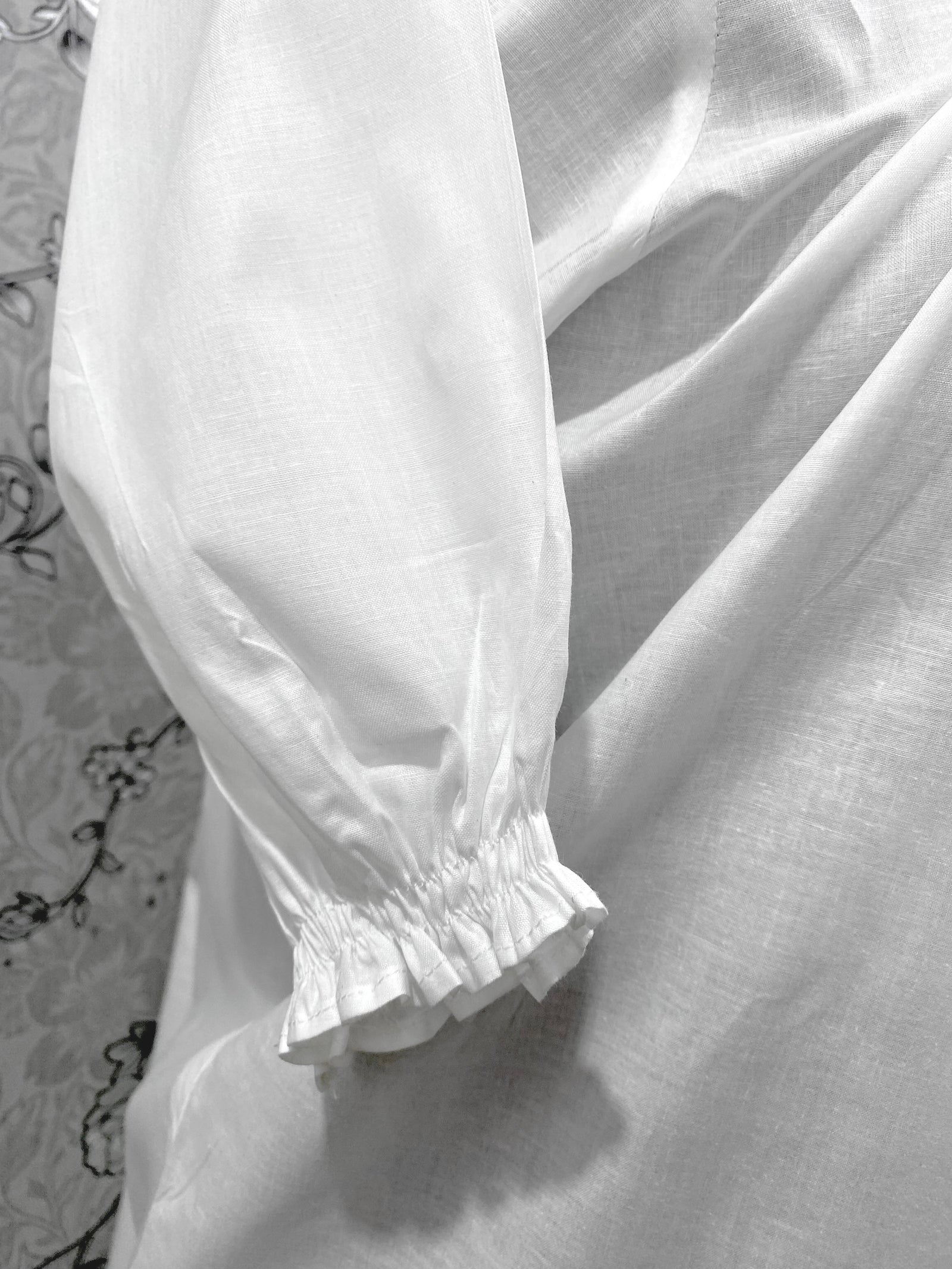 SoieRose 100% Cotton Victorian Short Nightgown with Lace Trim – SR-1222
