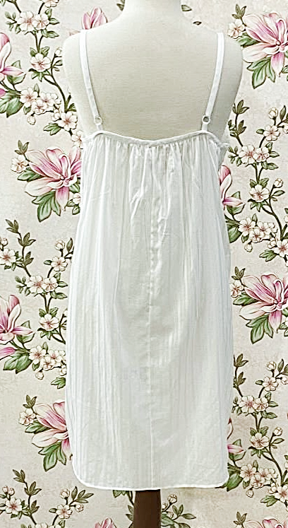 SoieRose 100% Cotton Victorian Sleeveless Button Front Cottagecore Nightgown - SR-1294