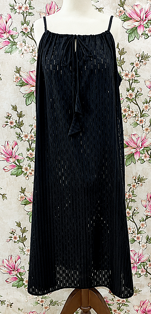 SoieRose 100% Cotton Victorian Vintage Sleeveless Cottagecore Nightgown - SR1286