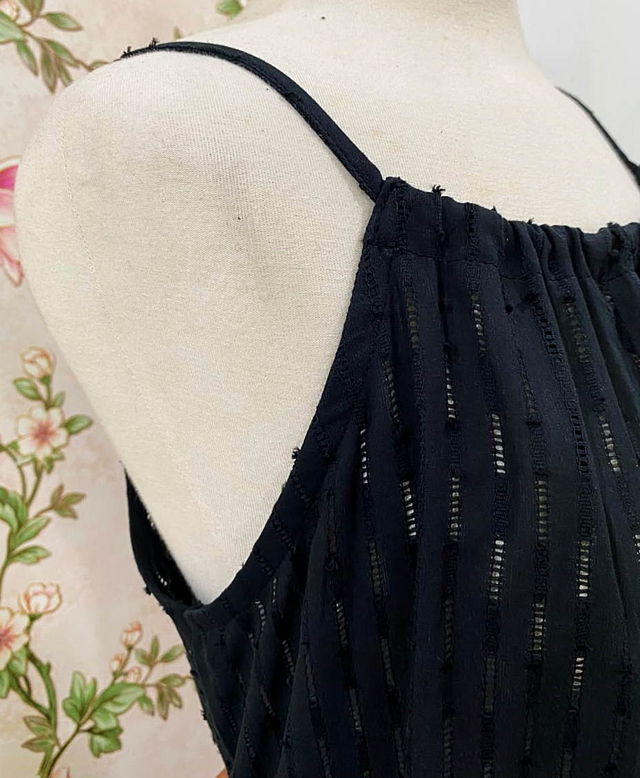 SoieRose 100% Cotton Victorian Vintage Sleeveless Cottagecore Nightgown - SR1286