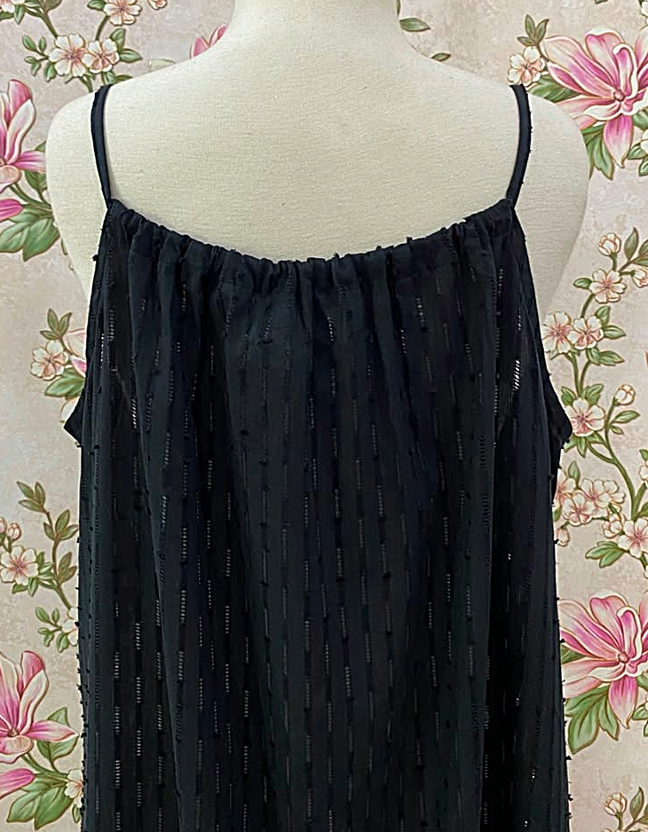 SoieRose 100% Cotton Victorian Vintage Sleeveless Cottagecore Nightgown - SR1286