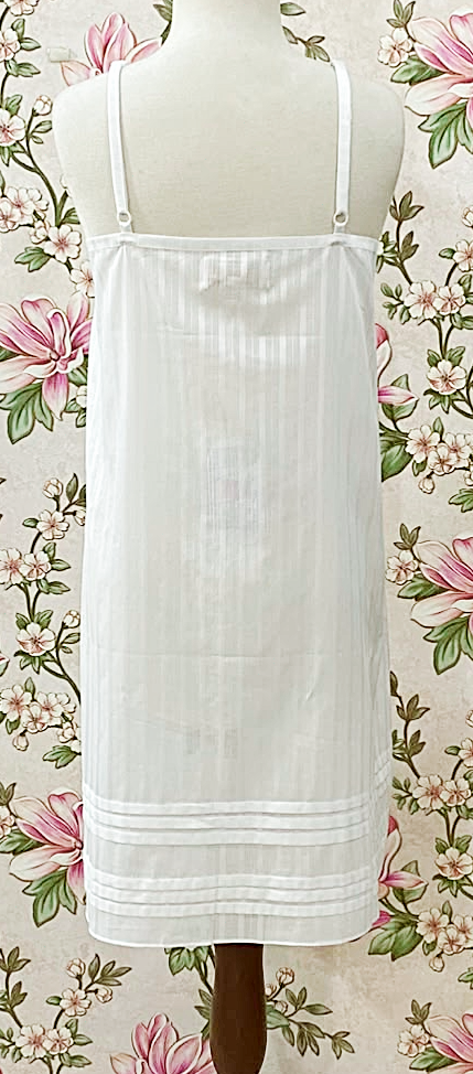 SoieRose 100% Cotton Women's Sleeveless Pintuck Victorian Nightgown - SR1295