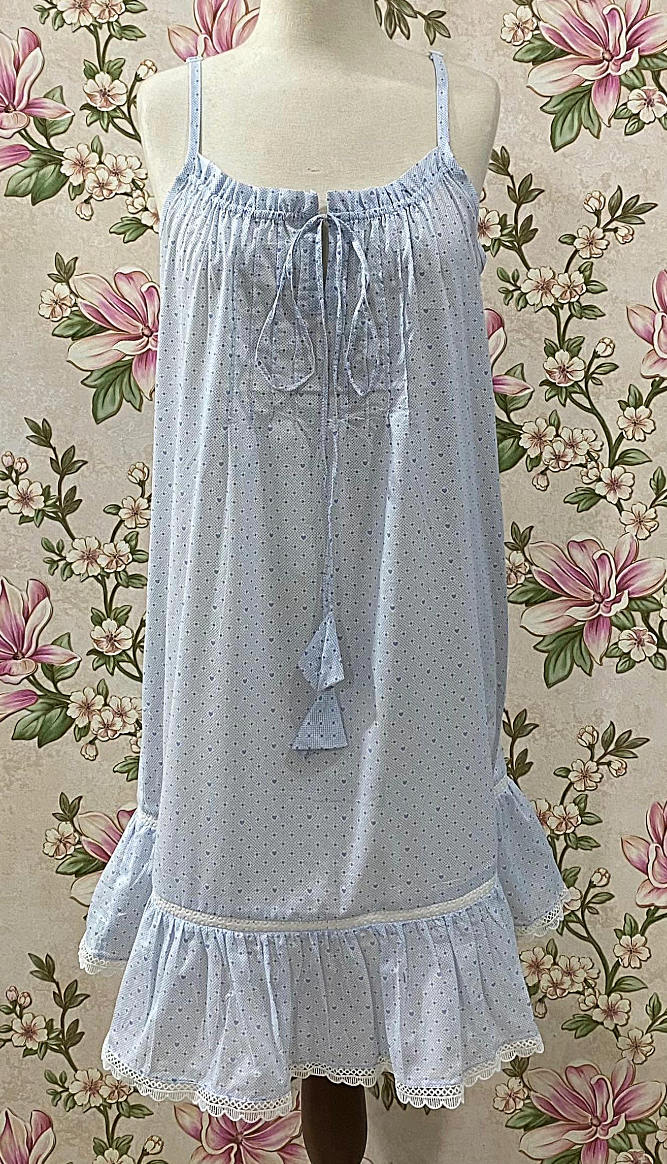 SoieRose 100% Vintage Cotton Victorian Cottagecore Nightgown - SR-1308