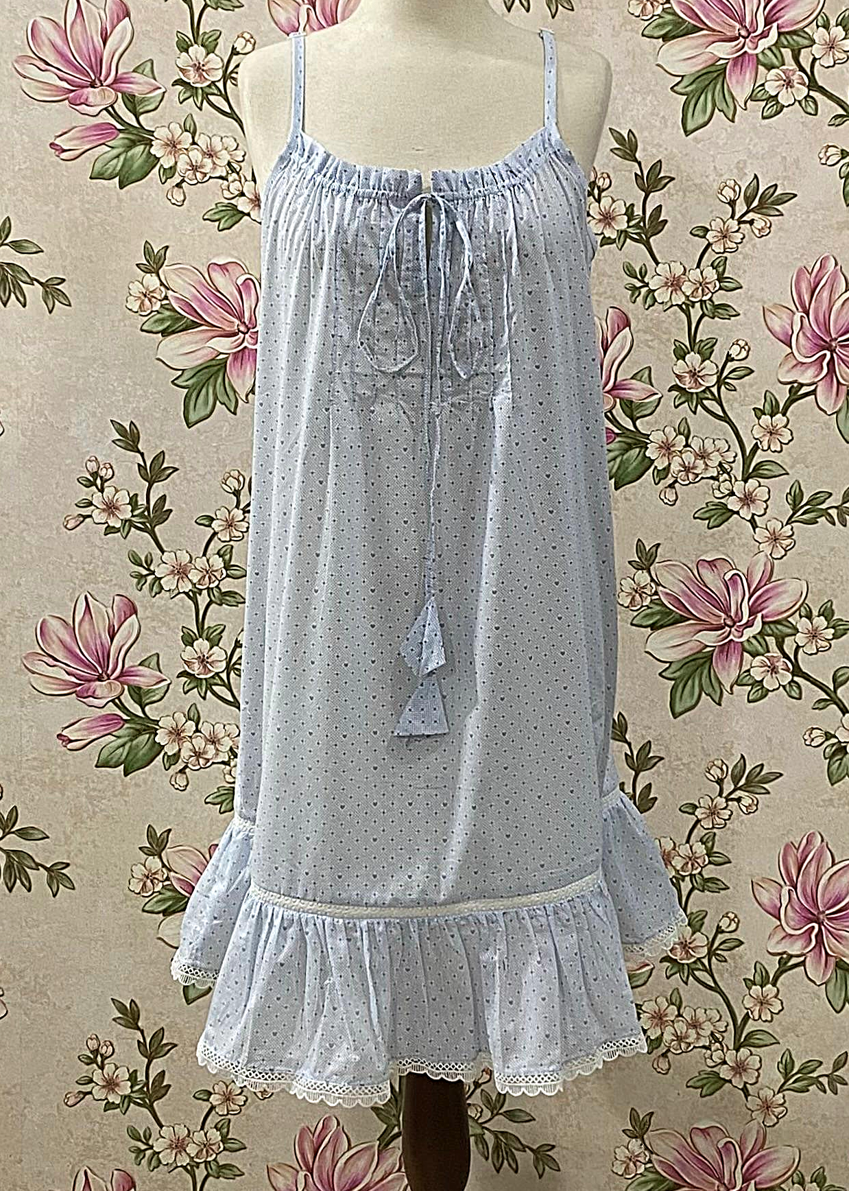 SoieRose 100% Vintage Cotton Victorian Cottagecore Nightgown - SR-1308