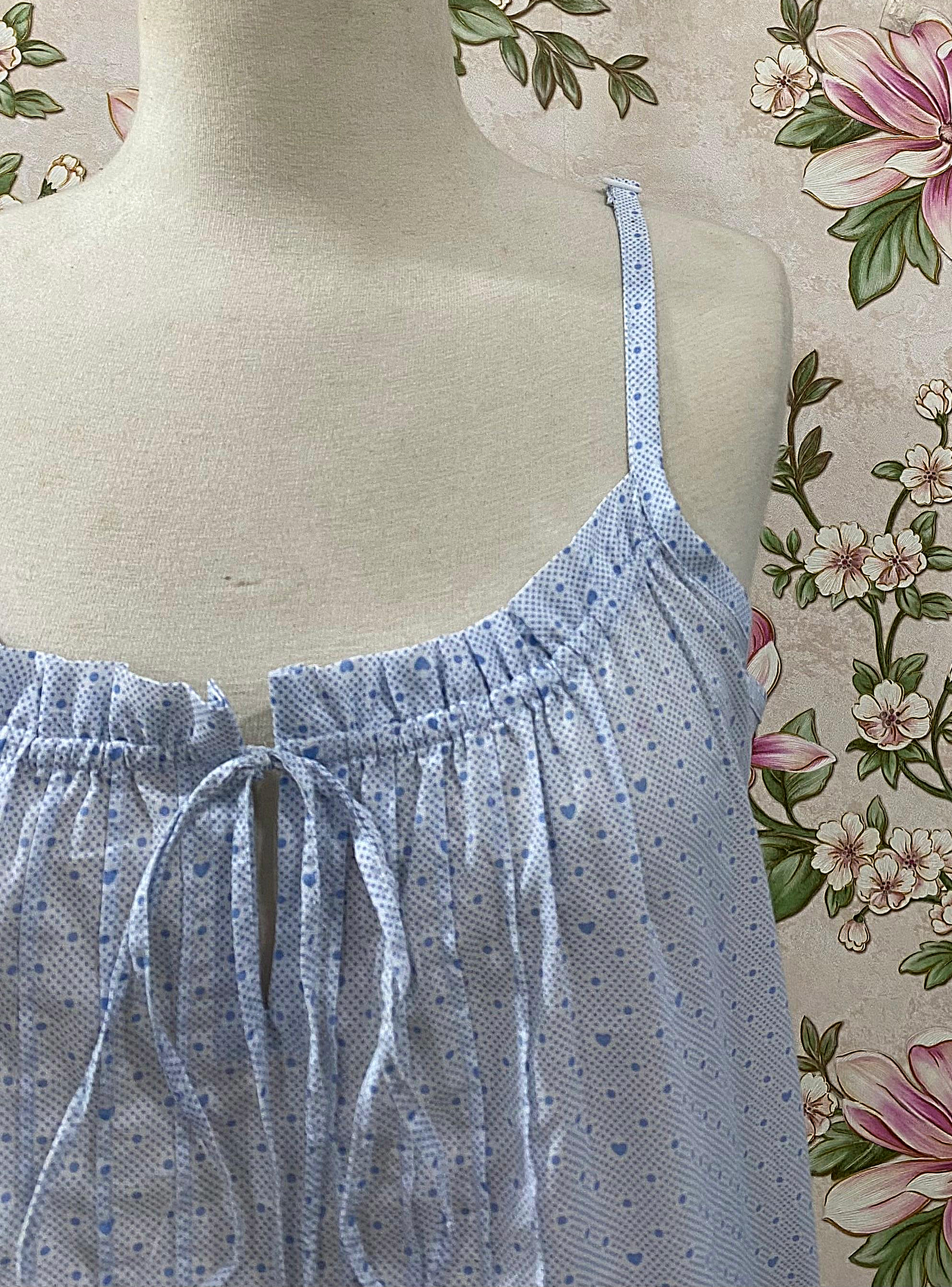 SoieRose 100% Vintage Cotton Victorian Cottagecore Nightgown - SR-1308