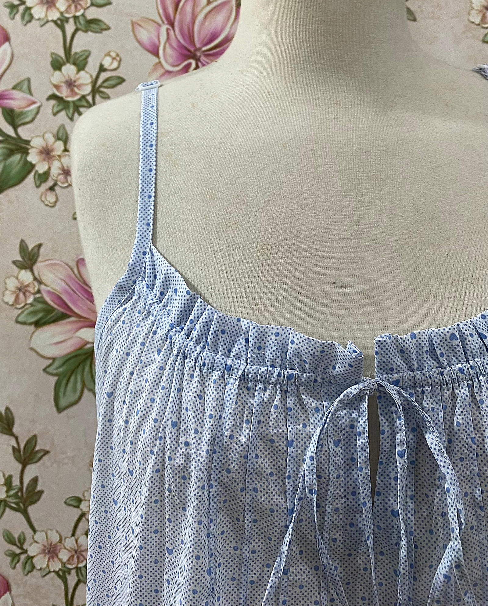 SoieRose 100% Vintage Cotton Victorian Cottagecore Nightgown - SR-1308