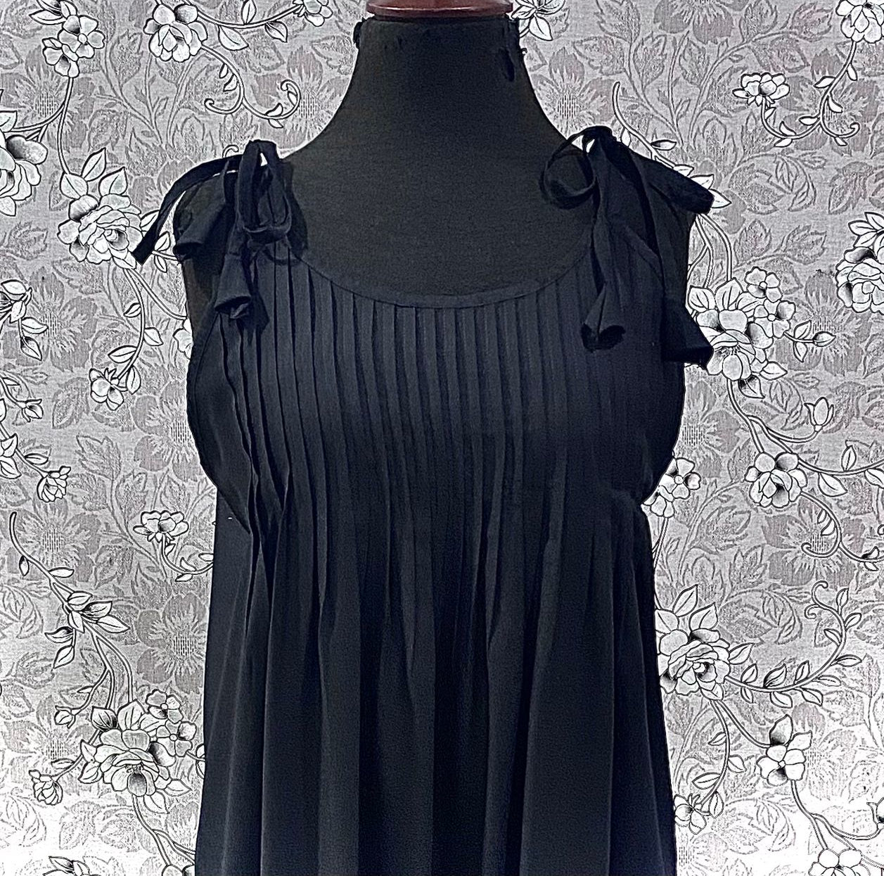 SoieRose Black Victorian Cotton Nightgown – SR-1186 – Cottagecore Sleepwear