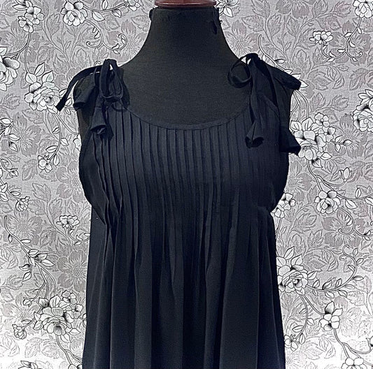 SoieRose Black Victorian Cotton Nightgown – SR-1186 – Cottagecore Sleepwear