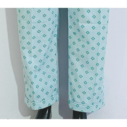 SoieRose Cotton Long Sleeve Pajama Set – Cloud Green - SR-1088
