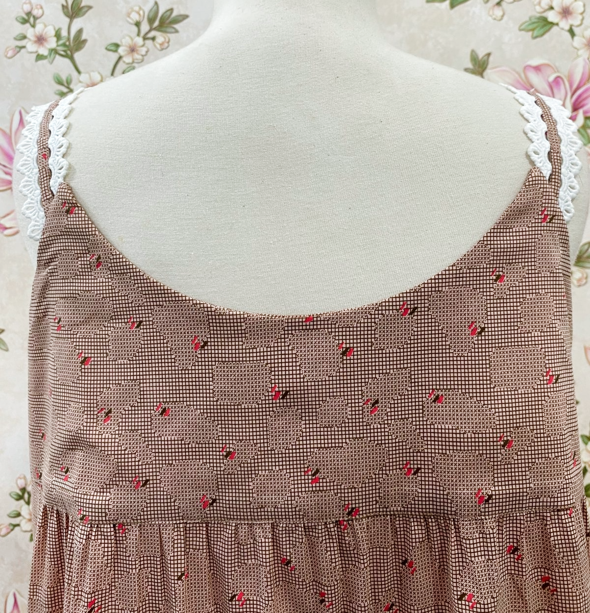 SoieRose Cotton Victorian Lace Trim Cottagecore Nightgown SR-1283