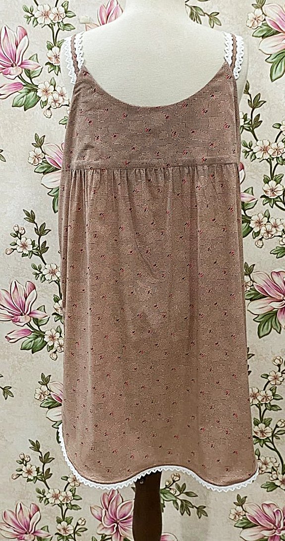 SoieRose Cotton Victorian Lace Trim Cottagecore Nightgown SR-1283