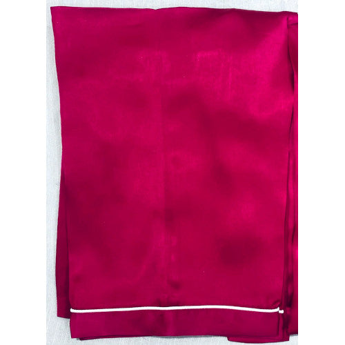 SoieRose Dark Pink 100% Silk Pajama Set – Luxurious Sleepwear - SR-1089