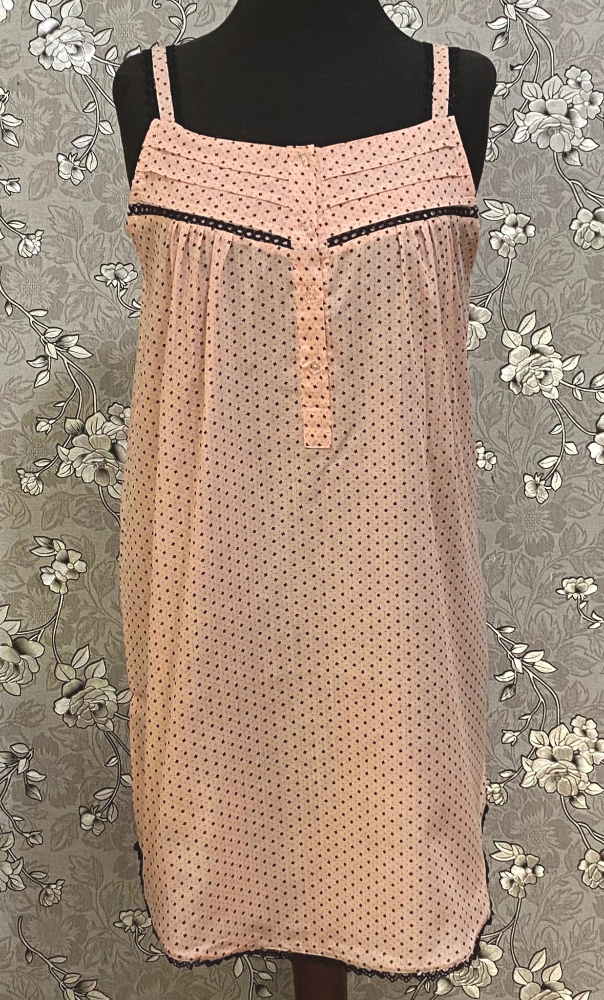 SoieRose Dusty Rose Pink Nightgown SR-1264 Vintage Inspired Sleepwear
