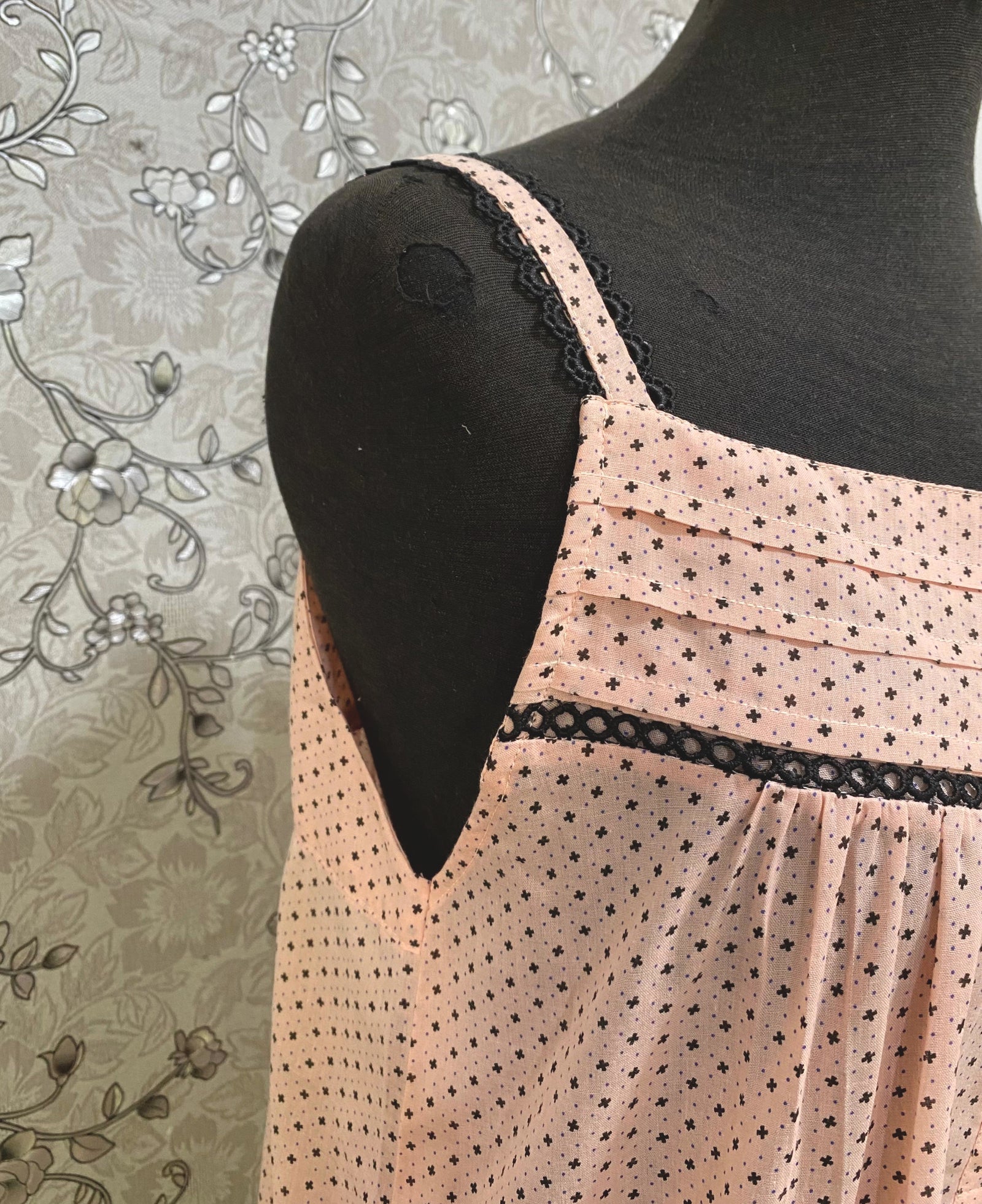 SoieRose Dusty Rose Pink Nightgown SR-1264 Vintage Inspired Sleepwear