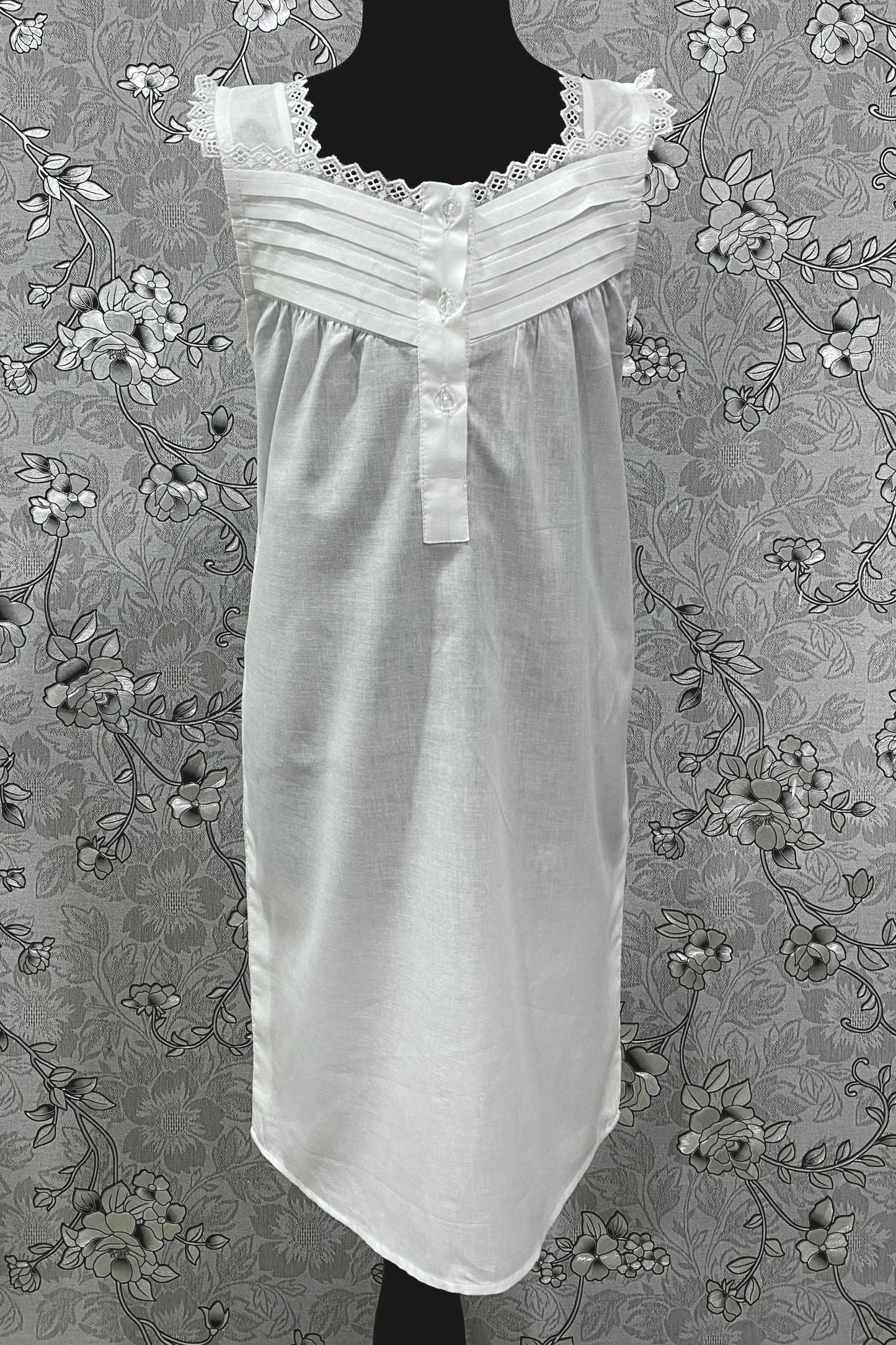 SoieRose Girls Victorian 100% Cotton Nightgown | Heirloom Lace Sleepwear | Ages 0–10 - SR-1234