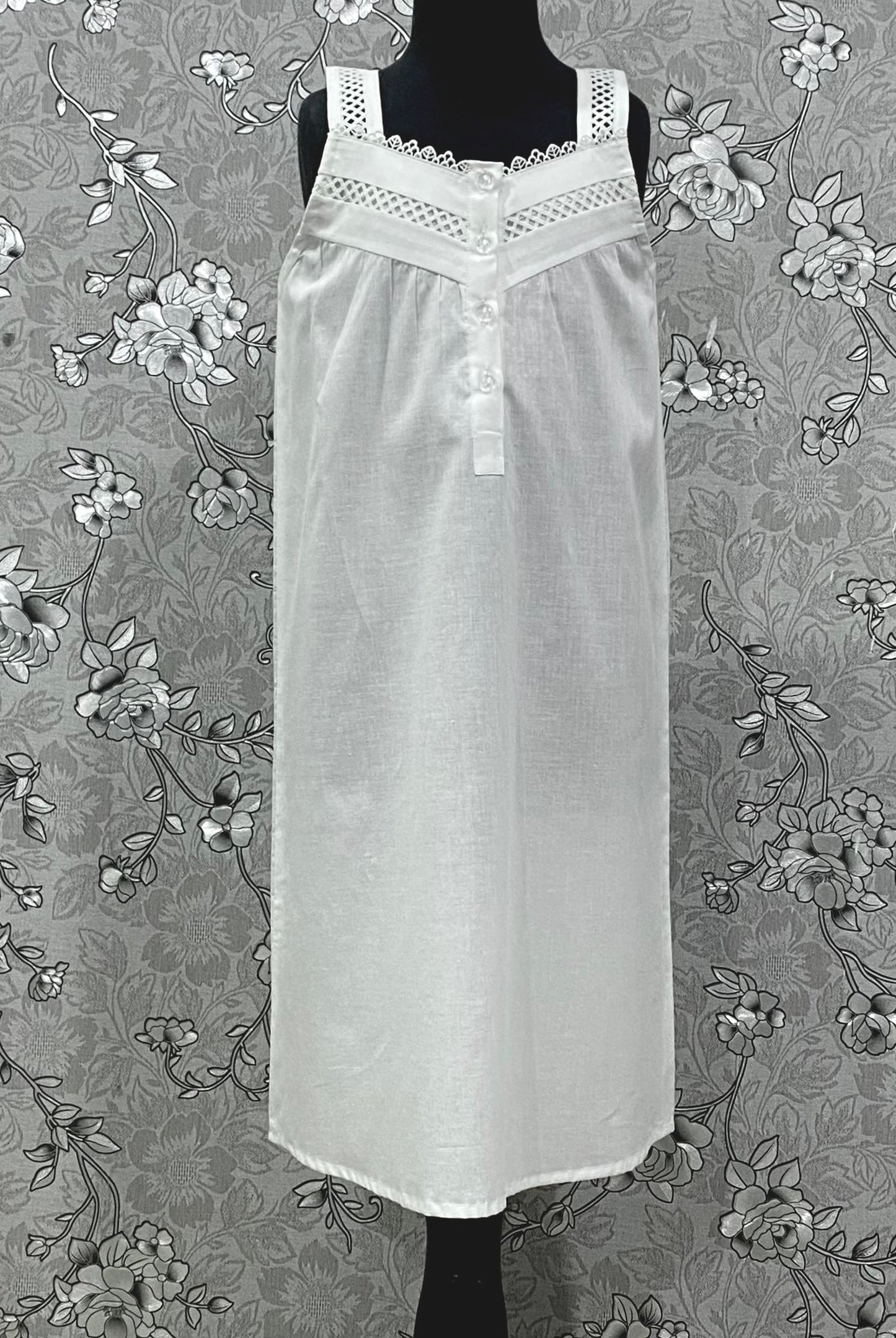 SoieRose Girls Victorian White Cotton Heirloom Dress –  SR-1237