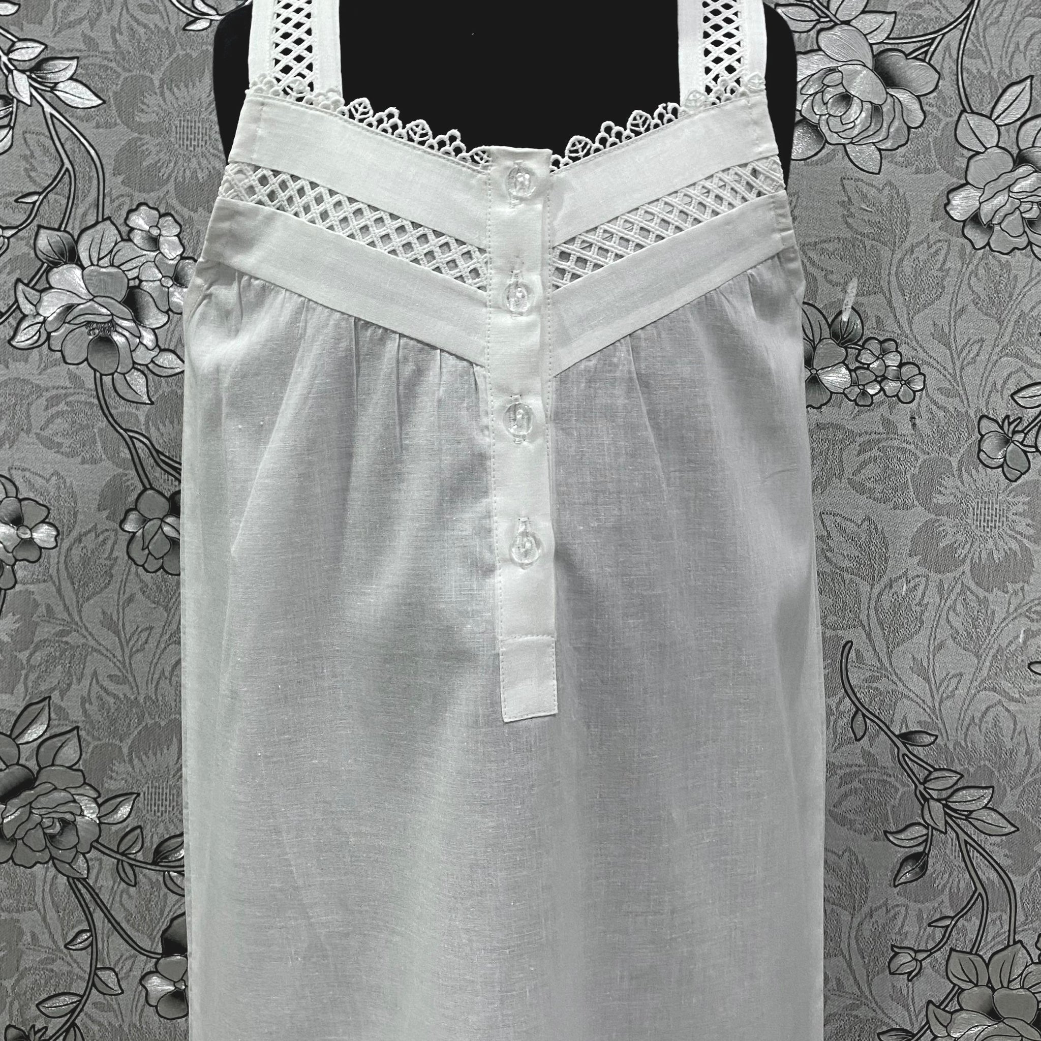 SoieRose Girls Victorian White Cotton Heirloom Dress –  SR-1237