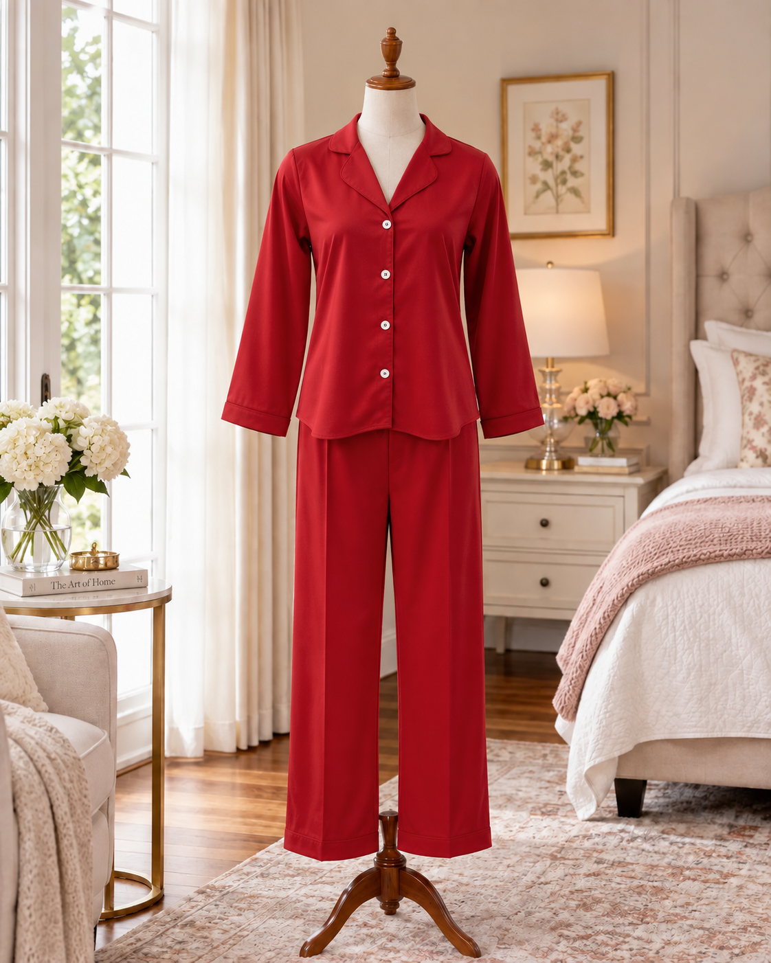 SoieRose 100% Cotton Classic Cotton Pajama Set for Women - SR-1343