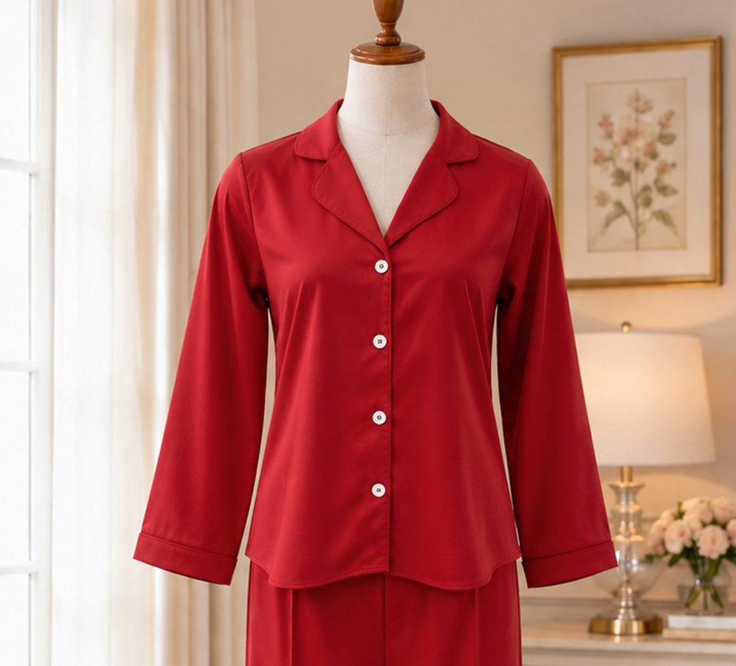 SoieRose 100% Cotton Classic Cotton Pajama Set for Women - SR-1343
