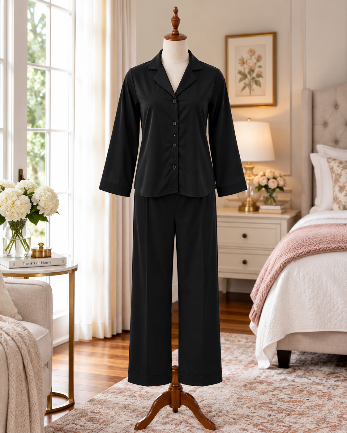 SoieRose 100% Cotton Classic Cotton Pajama Set for Women - SR-1343